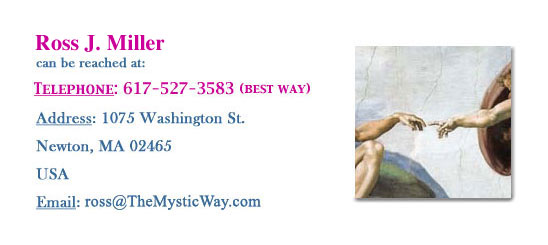 Ross J. Miller can be reached at 1075 Washington St. Newton, MA 02465 (617) 527-3583